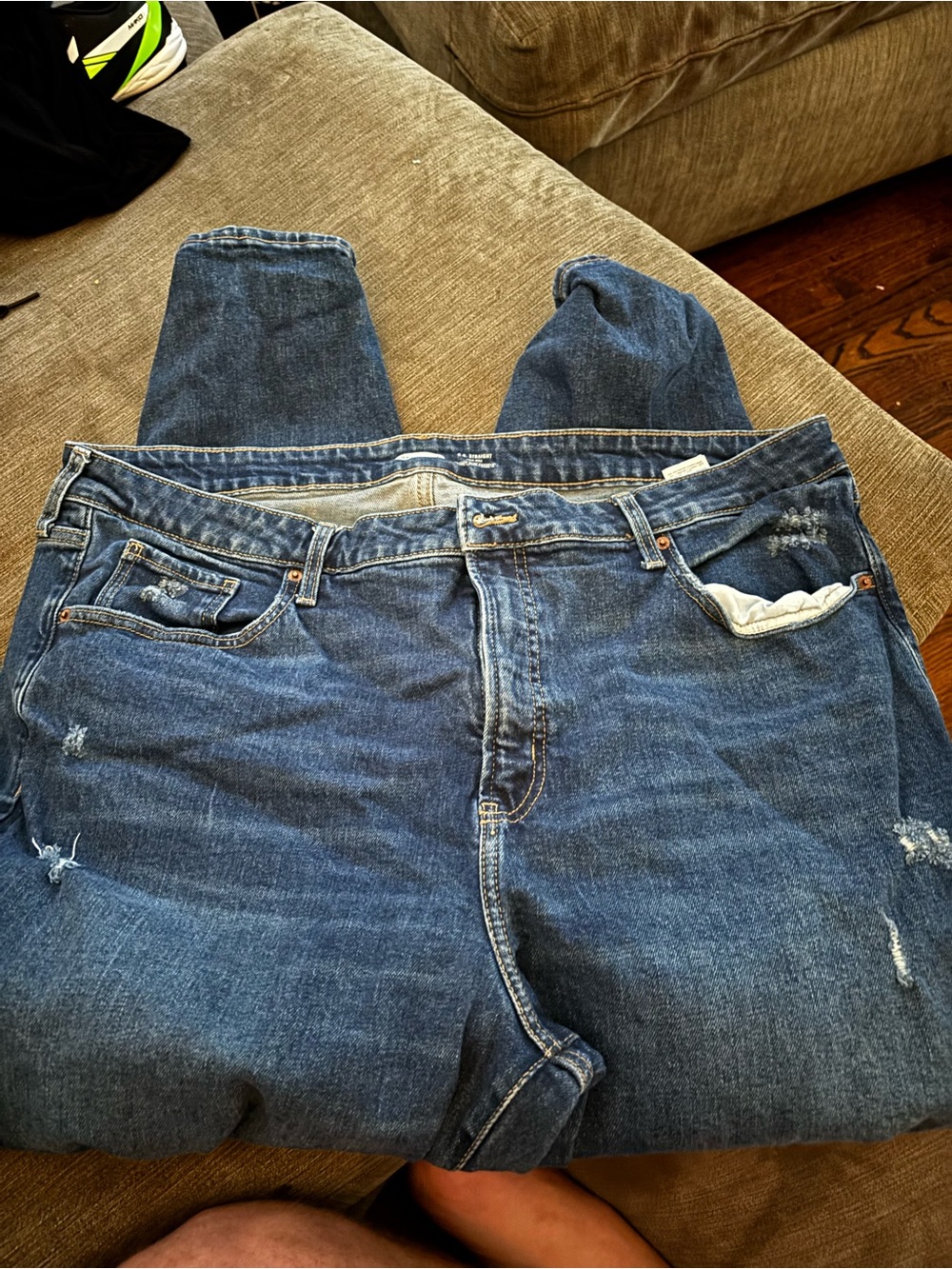 Blue Women’s Jeans Old Navy O.G Straight High Rise Size 20